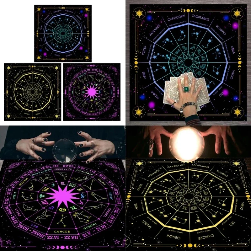 Board Game Film - 50/60/75cm Square Flannel Tarot Altar Cloth