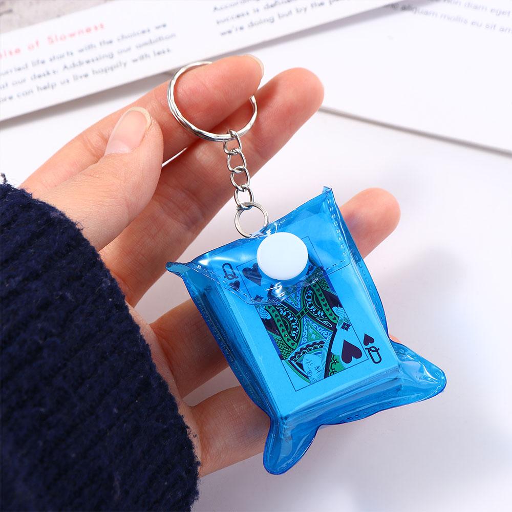 Board Game Word - Portable Mini Playing Cards Poker Keychain