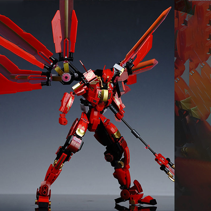 511pcs Red Mecha Assembly Buil - Board Game Unmatched ulasan dan harga