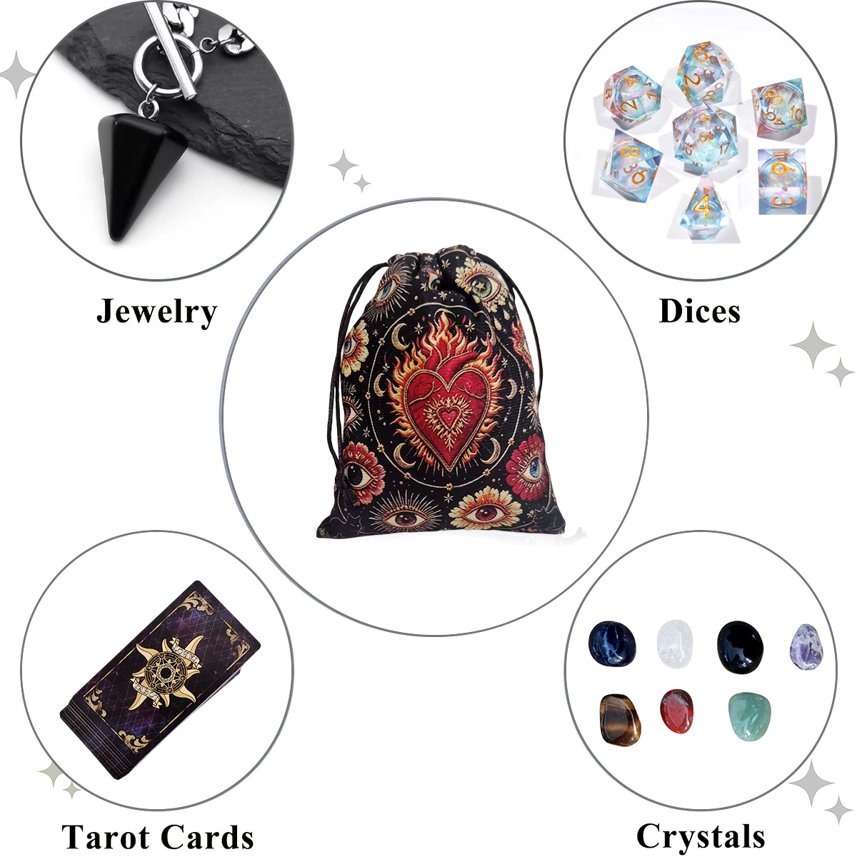 Velvet Tarot Card Storage Bag  - Board Game Holis ulasan dan harga