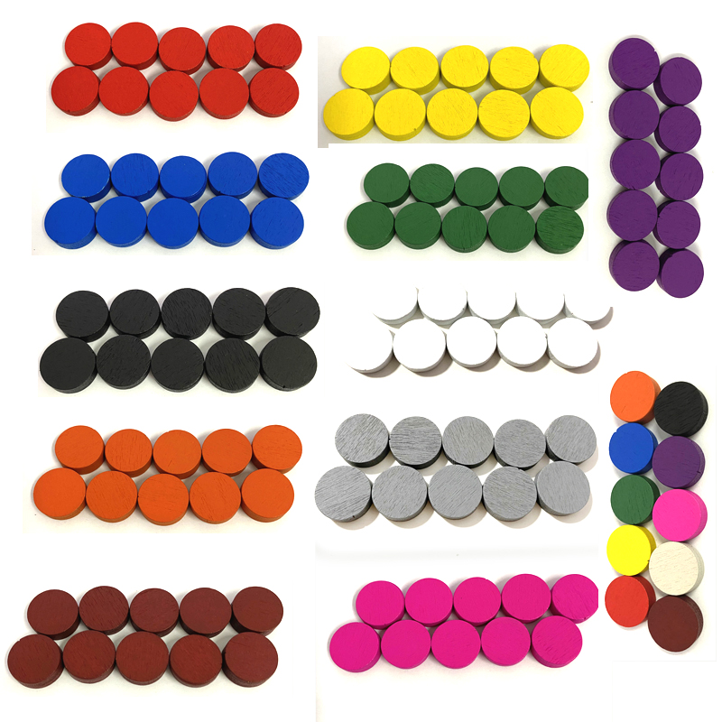 50pieces 15*5MM 11 Colors Wood - Board Game Dixit ulasan dan harga