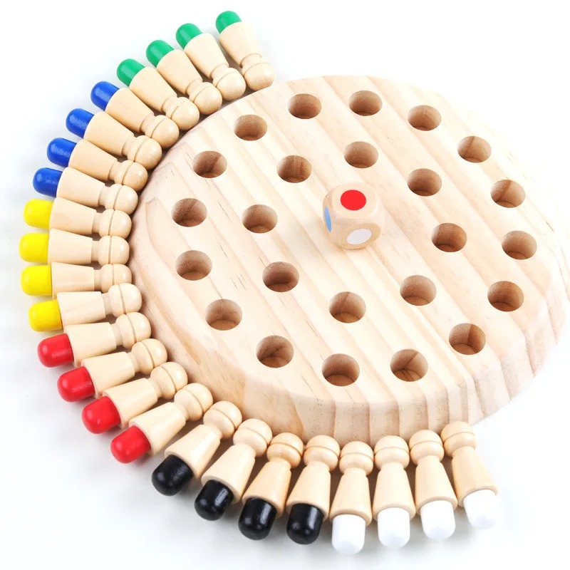 Wooden Memory Match Stick Ches - Board Game Oath ulasan dan harga