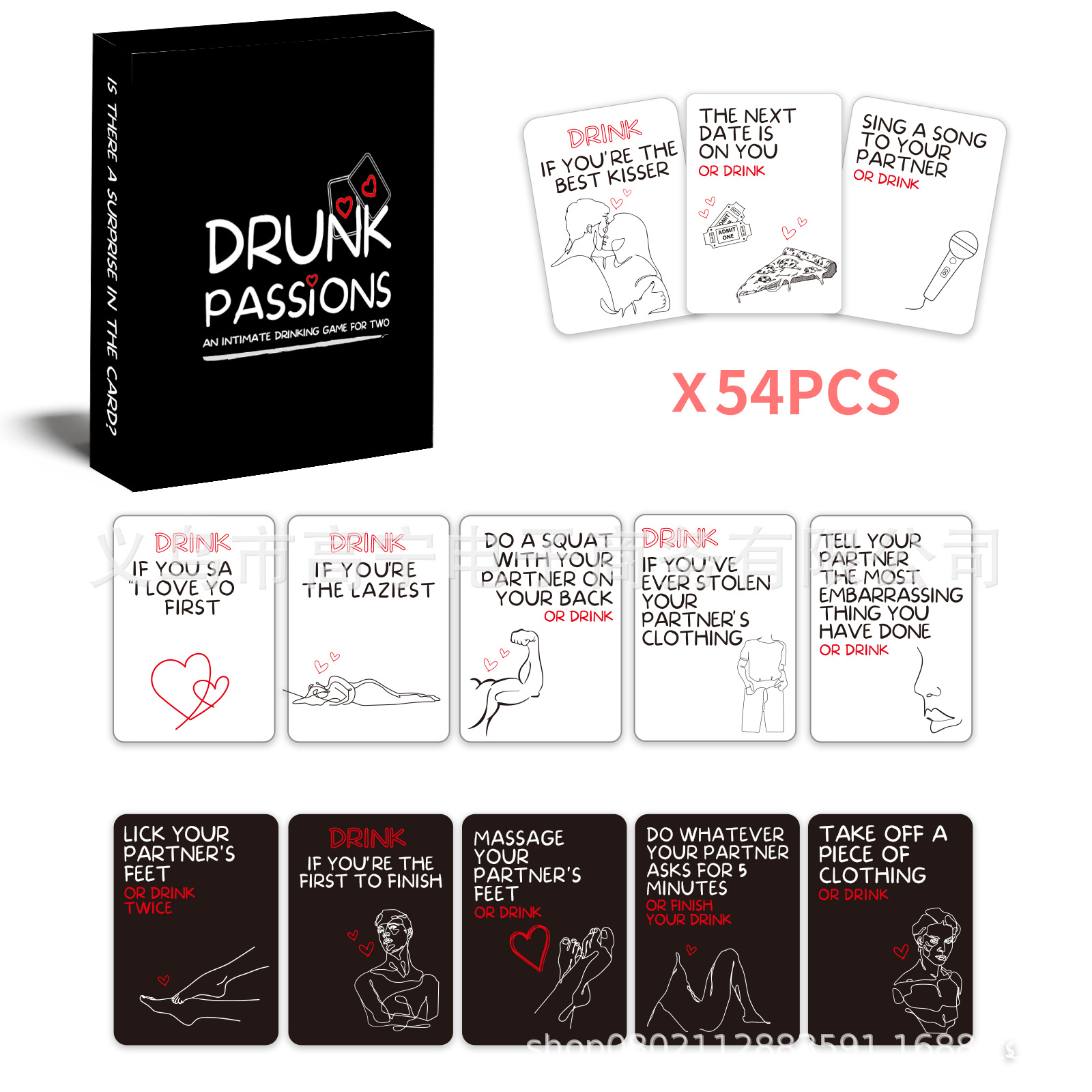 Drunk Passions Lovers Couples  - Board Game Unmatched ulasan dan harga