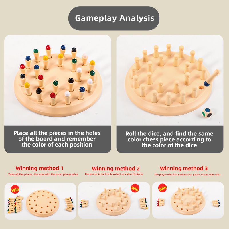 Imitation Wooden Memory Match  - Board Game Oath ulasan dan harga