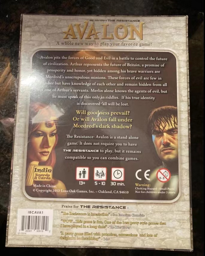 Indie Boards and Cards | The R - Board Game Avalon ulasan dan harga