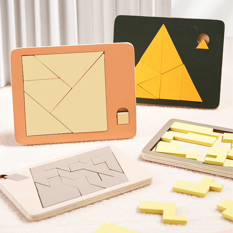 Wooden Geometric Puzzles Chall - Jigsaw Puzzle Adult ulasan dan harga