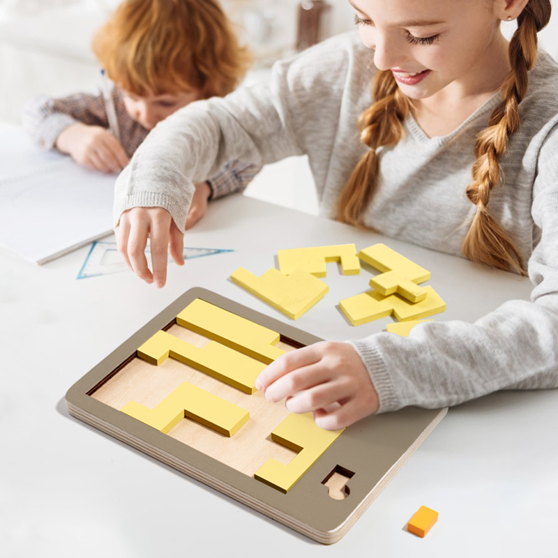 Wooden Geometric Puzzles Chall - Jigsaw Puzzle Adult ulasan dan harga
