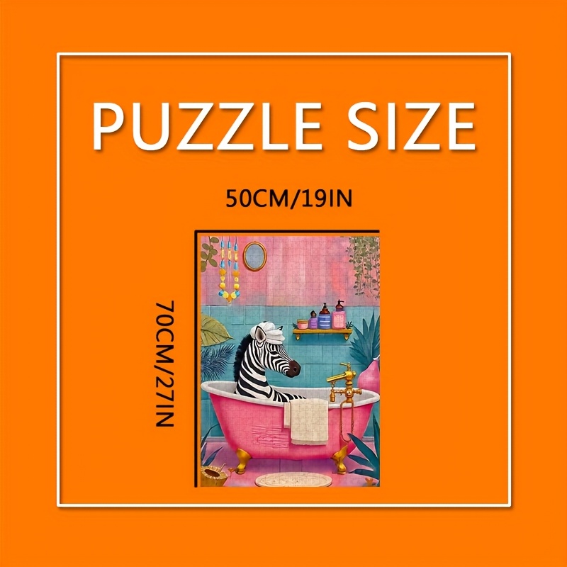 1000pcs Zebra in Bubble Bath J - Jigsaw Puzzle Adult ulasan dan harga